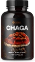 SIRUNES 蘑菇 补充 Chaga 蘑菇 Capsules 100 Capsules – 1000mg 天然有机蘑菇 配 Chaga 蘑菇 Powder – 抗氧化剂 补充 免疫支持 能量靴