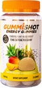 GummiShot Energy Gummys,每瓶2475mg的以植物为主的咖啡因,耐久能源促进剂,热带(33cm)