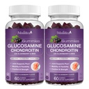 Mulittea Glucosamine Chondroitin Gummys -- -- 与MSM和Merderberry共同提供超强联合支持,为成年人、男子和妇女提供自然联合、抗氧化剂免疫支持 -- -- (2包)