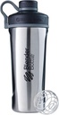 BlenderBottle Radian Shaker Cup 绝缘无色钢水瓶配电威斯克,26-Ounce,自然/黑色