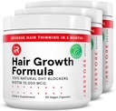 iRestore 头发生长补充剂 — Natural DHT Blockers & Multivitamin Blend — Vegan, Non-GMO, 90 Capsules — 支持Thicker,更强壮的男女头发 — 3-Pack