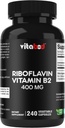 维生素B2(Riboflavin)400 mg 240 蔬菜卡普尔-支持细胞能量和红血球生产