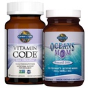 生命产前花园 + DHA Bundle: 维生素编码 原始 产前多维生素加福拉特,90 蔬菜 Capsules Plus 海洋 Mom DHA Once Daily, 350 mg DHA 鱼油, 30 草莓软胶