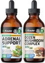 BIO KRAUTER 肾上腺支持Tincture 4 Fl. Oz. & Dozen 蘑菇Tincture 4 Fl. Oz.