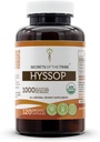 Hyssop USDA组织 Capsules 认证有机植物科Capsules,草药饮食补充 QQ Hyssopus officinalis Dried Herb(120个伯爵)