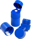 EZY DOSE 3 比较药丸粉碎器, Cutter and Grinder, Daily Usage, 安全切除药丸, 维生素, 片片, 精确和易切, 无污钢刀, 可移动饮料杯, 蓝色, BPA 免费