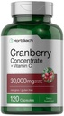 Horbäach Cranberry 集中抽取药丸 + 维生素 C + 30,000 mg + 120 Capsules → 三重强势极有可能公式 → 非GMO 和 Gluten 免费补充