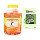 春谷超强维他命 C 免疫 健康 饮食 补充 维他命 Gummys, Orange, 500 mg, 120 count + 专属维他命 维生素指南(2项)