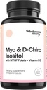M-y-o in-os-itol & D-Chiro Inositol Capsules 具有MTHF, Folate,维生素D = Ovarian 函数支持,Hormone平衡, & Homocysteine 级别 ========== ========================================================================================================================