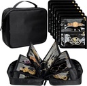 旅行珠宝组织者案 Jewelry Bags for Traveling, Jewelry Binder 24 Pcs Clear Zipper Velvet Pouches for Storing Earings, Rings, Necklace, Bracelet, Watch(黑色) 珠宝买主案, 24 Pcs Clear Zipper Velvet Pouches for Storing Earings, Rings, Necklace, Bracelet, Watch(黑色)