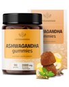 HERBAMMA Ashwagandha Gummys - 2000mg Pure Ashwagandha Root with Black Pepper for calm & Mood Support - Vegan,非GMO 成人的冷静补充品 - 90 佩克丁基于香蕉的香菜