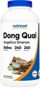 Nutricost Dong Quai 565mg, 240 capsules (Angelica Sinensis) - 蔬菜卡普斯, 非GMO, Gluten Free (英语).