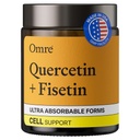 OMRE Quercetin和Fisetin补充剂 -- -- 第三方经测试的老化支持的敏化补充剂 -- -- 500mg Quercetin植物学补充剂和100mg Fisetin -- -- 高度生物可用形式