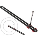 300mm Woodworking Compass工具,大型Compass Woodworking Scribing Circle,木匠Compenter Ruleser 标识高格圆形标识工具 工程师木匠(黑色)