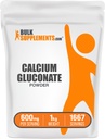 Bulk Assupports.com Gluconate Powder-Calcium Assupports, Easy Absorbed-Unifered & Gluten Free, 每架600毫克, 1kg(2.2磅)(包1)
