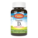 Carlson - 维生素D3, 10000 IU(250 mcg),维生素D补充,骨和免疫支持,维生素D3软胶,心脏健康,Gluten Free维生素D Capsules,120软胶