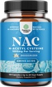 NAC 补充 N- Acetyl Cysteine 1000mg - Vegan 高吸收非味 NAC 1000mg Capsules Glutathione 肝脏清洁除毒和修复加肺健康和豁免支助(2个月)