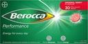 Berocca 性能 30 Effervescent 平板电脑 - 原版 Berry Flavor 国际版咖啡因免费