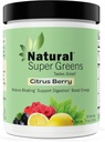 Super Greens Powder Organization 有机体 绿色补充体 大味水果和蔬菜 果汁和平滑混合 Probiocts & Chlorella(Citrus Berry)1项目,7.4 Ounce