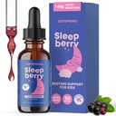 JoySpring Melatonin 1MG for Kids → 5HTP & L-Theanine – 儿童与青少年无糖液体 Melatonin – 儿童友好睡眠补充品(1 fl oz)