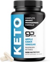 Keto Pills with Apple Cider Vinegar, The Mother & BHB → 1000mg GoBHB 外源性 Ketones & Raspberry Ketones for Demobolism, Ketosis & ACV Keto 饮食支持 → Gluten-Free Supples → 60 Capsules