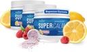 Nello Supercalm Drinking Mix - Ashwagandha KSM 66,甘油镁,L-乙醇,维生素D3 - Ashwagandha根提取,镁和L-乙醇补充剂 - (30 services) - 3 Pack