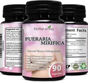 Pueraria Mirifica Capsules - 妇女天然乳腺增生药丸 - 乳腺增生药丸 - 乳腺增生药丸 - 阴道健康,更年期减肥,皮肤和头发健康 - 90 Vegan Capsules