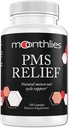 Monthlies PMS 女性月球周期支持救济补编 -- -- 自然平衡 Mood Swings, 时段Camps, Bloating, Fatigue, 保留水, PMDD, Perimenopause(60天供应120卡普尔)