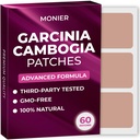 MONIER Garcinia Cambogia 补丁(包60) - 100%的男女自然补丁 - B12和钾 - 能源、重点和身体支持 - 强化公式