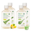 AloeCure 有机Aloe Vera 汁 - 4瓶样包 - Lemon & Natural Flavor, 4x500ml