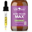 野生Acre Milk Thetle for Dogs - Max 强力肝脏支持 清洁与解毒 - 天然培根 Flavor - 简单添加到食物 - Picky Pup 批准, 2 oz (60 mL)