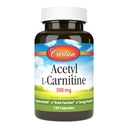 Carlson - 乙酰L-Carnitine,500毫克,认知健康,脑功能和能源生产,120卡普尔