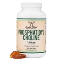 Phosphatidylcholine 1,200mg – 210 Softgels – 向日葵和Soy Lecithin的强化版本(Choline Suppers) – 非GMO和Gluten自由支持双木脑健康