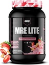 REDCON1 MRE 液态全食品蛋白粉,草莓短饼 - 低卡布 & Whey 免费食用动物蛋白混合剂替代剂 - 易于摘要补充 MCT Oils制作(30种服务)
