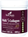 新ROOTS HERBAL Multi 5 Coco Collagen 粉末补充剂(第一类、第二类、第三类、第五类和第十类) 水解Collagen - 乳制品和葡萄糖免费 - 每服12g - 巧克力火焰,7.05 oz