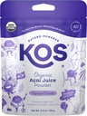 KOS USDA 有机Acai 粉末,无甜超食品 - 天然抗氧化剂,Acai Berry for Smoothies and Bowls - 苯酚富含剂,无胶质,非GMO,气候友好可回收袋,40种服务