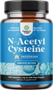 NAC 补充 N-乙酰Cysteine 600mg - Vegan 高吸附非味 NAC 600 mg Capsules Glutathione 肝脏清洁除毒和修复加肺健康和豁免支助前体(240ct)