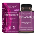储备美人,Resveratrol 250毫克,心脏和细胞健康抗氧化剂补充剂,支持健康老龄化和免疫系统,Paleo, Keto, 30 Capsules