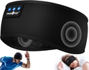 MUSICOZY 睡眠耳机 蓝牙 5.4 头带 运动无线耳机 Sweat Resistant Earbuds 睡眠耳机 带Ultra-Thin HD Stereo 助推器 工作 运行酷佳吉特独家礼品