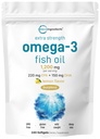微量成份 超强 Omega 3 鱼油补充剂 1,200 mg 人服务,240 软胶 | Lemon Flavored | Burpless | 基本脂肪酸 | EPA 220 mg + DHA 150 mg | 深海鱼