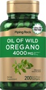 Pipping Rock Oregano Oil Softgel Capsules 40000mg → 200 Pills → 草药提取补充 → 野生收获 → 非GMO, Gluten Free