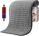 Qfun Extra 大热帕用于后痛救济,19.6"x39.3" XXL 快速热帕德内克和 Shoulde Electric Heating Pad for Phile Cramps 配有 6 Heat Sets & Auto Shut-Off, Christmas Gifts for Men
