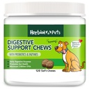 草皮消化剂支持配有Probiotics & Enzymes的Chews,120 Soft Chews,配有每日消化剂酶,用于改善古特健康,最低2亿CFUs,美国为狗制作的12周+,第1包