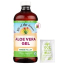 沙漠的Lily Aloe Vera Gel - 内菲利特过滤的Aloe Vera饮料,Thicker一致性,用于古特健康(Gut Health)的Digestive Ezymes,胃部救济(Stomach Relief),健康光滑皮肤 16 Fl Oz Gelly Sachet 包含.