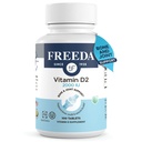 FREEDA 维生素D2 2000 IU – Vegen Vitamin D 用于骨强力和免疫支持 – Vegen Ergocalciferol D2 补充 – 100 小板