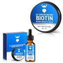 具有2X浓度的熊肉生长油(Biotin)和具有生物素的熊肉生长油(Biotin Beard Balm for Men),以及具有条件的熊肉蜡、水合物和细毛生长油