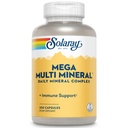 Solaray Mega 多种矿物、含钙、铁、镁、锌的每日矿物综合体,以及更多具有高度耐受性、整体健康和免疫支持形式的矿物,50名服务员,200名卡普尔