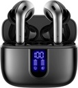 TAGRY 蓝牙耳机 True Wireless Earbuds 60H Playback LED 电源显示耳机与无线充电案例 IPX5 耳内防水芽与Mic用于电视智能手机笔记本电脑运动