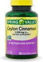 春谷锡兰桂冠 1200 mg Capsules, 支持代谢 * 120 Counter QQ N-GMO & Gluten Free Pills (Pack of 1)