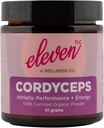 11 TLC - Cordyceps 蘑菇粉 - 100% 有机 → 运动性能 + 能量 → US Grown → GMO Free → 非 - 反应性玻璃容器 → 41g → 20 服务